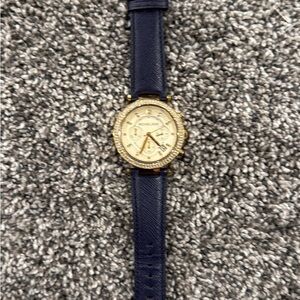 Michael Kors Navy and Gold Timepiece